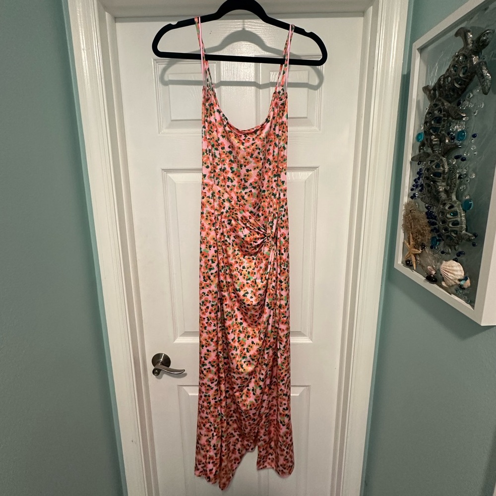 AFRM Pink Spaghetti Strap Sundress Maxi, new never worn.